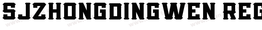 SJzhongdingwen Regul字体转换